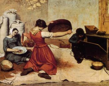 Gustave Courbet : The Grain Sifters